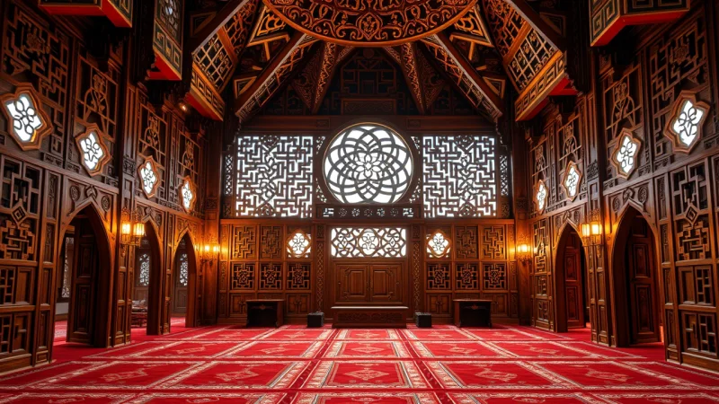 درب گره چینی نمازخانه